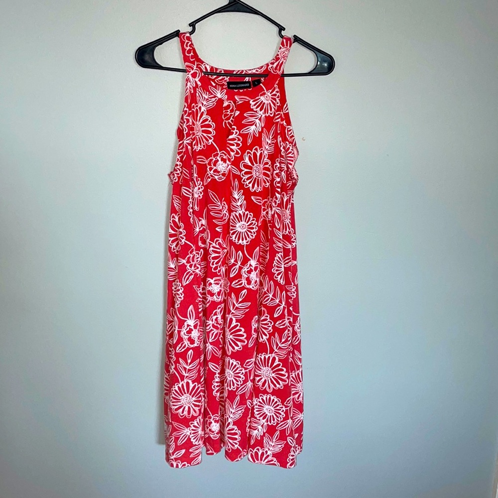 Fun pink floral dress